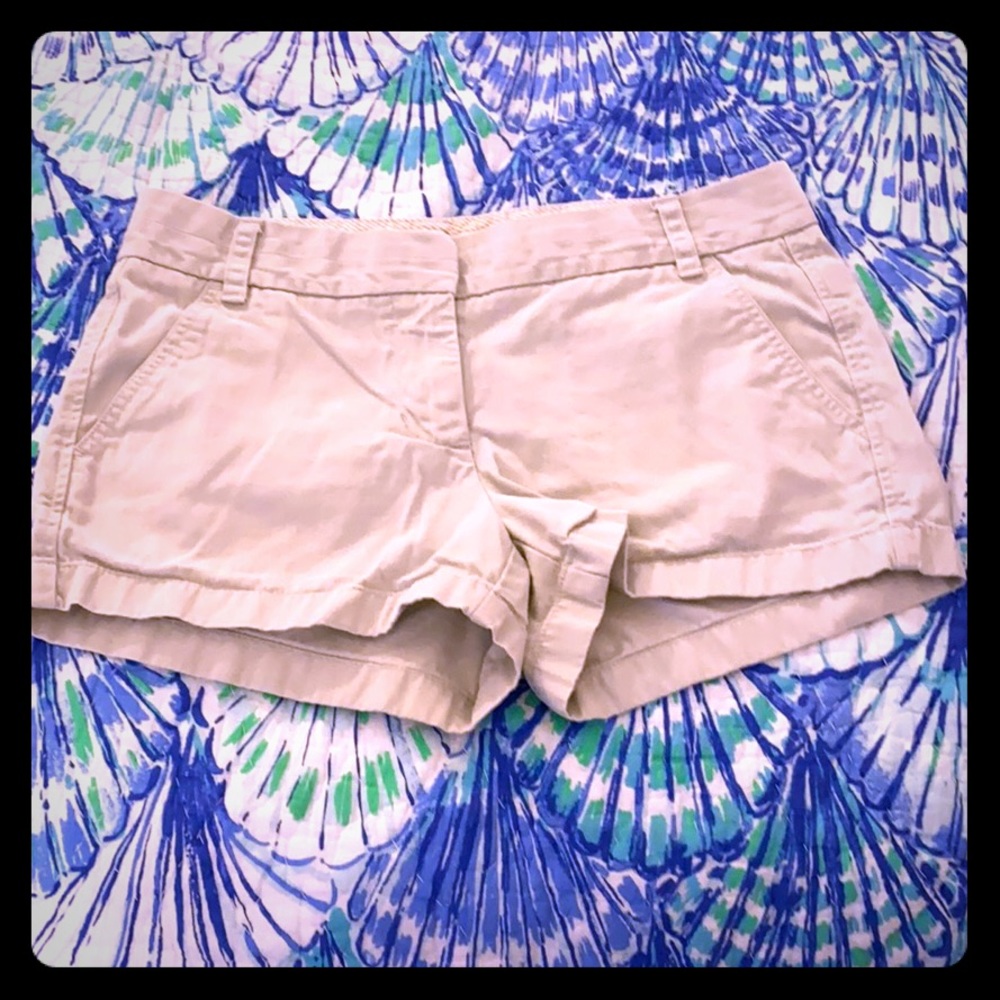 J. Crew khaki chino shorts WORN ONCE!